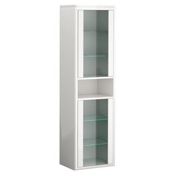 Högskåp DuoBad Vilan med Klarglasdörrar