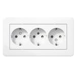 Vägguttag Schneider Electric Exxact Primo 3-vägs