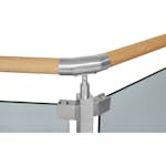 Hörnstolpe Jabo till Glasräcke Bertil 45° Rostfritt