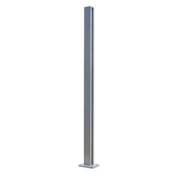 Hörnstolpe Novoroom Aluminium med Fot