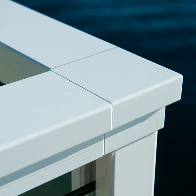 Hörnstolpe Novoroom inkl Hörnskarv Aluminium