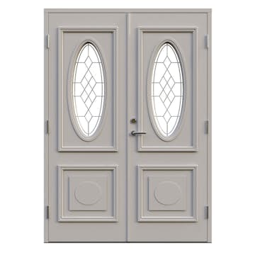 Parytterdörr Leksandsdörren Oval Eco74