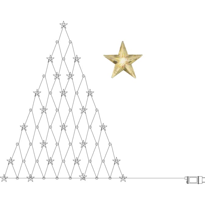 Ljusgardin Star Trading Star Curtain Triangle Tree LV
