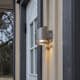 Solcells-vägglykta Star Trading Venicini 150/14 Lm St Steel MotionTwilight