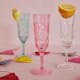 Champagneglas Rice Akryl Transparent