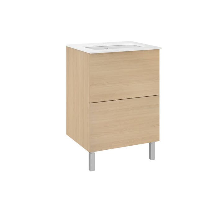 Tvättställsskåp Temal ILONA Set 2 för Tvättmaskin