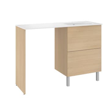 Tvättställsskåp Temal ILONA Set 3 för Tvättmaskin