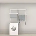 Tvättlösning Elfa Ready Solution Classic 2 Vit B: 1248 mm