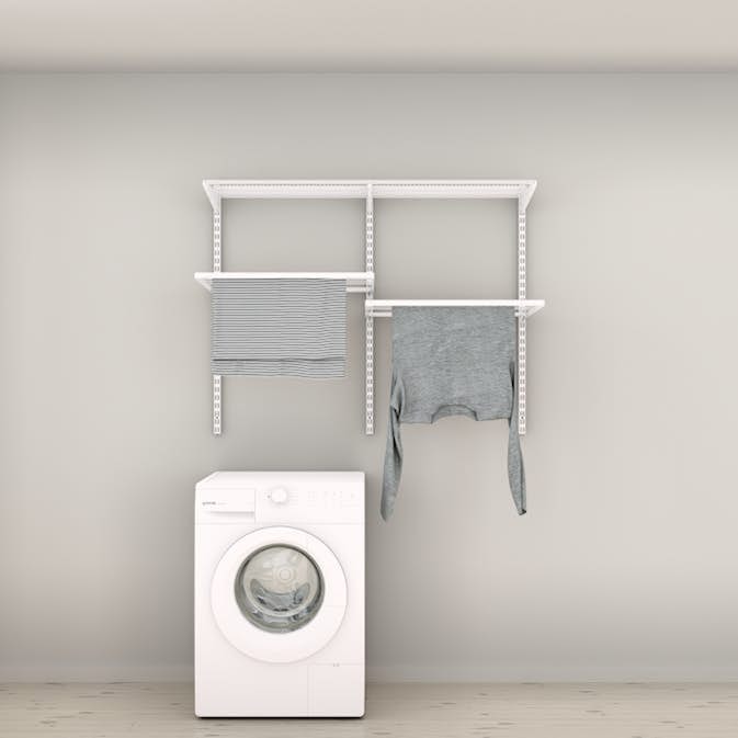 Tvättlösning Elfa Ready Solution Classic 2 Vit B: 1248 mm