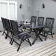 Trädgårdsmöbel Baltic Garden Olivia Svart 6-sits