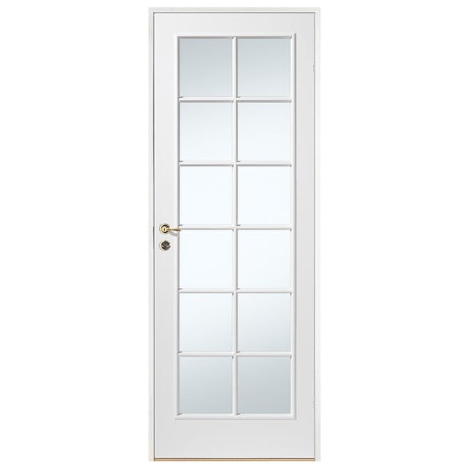 Innerdörr Sveadörren Formpressad SP12 Vit Klarglas