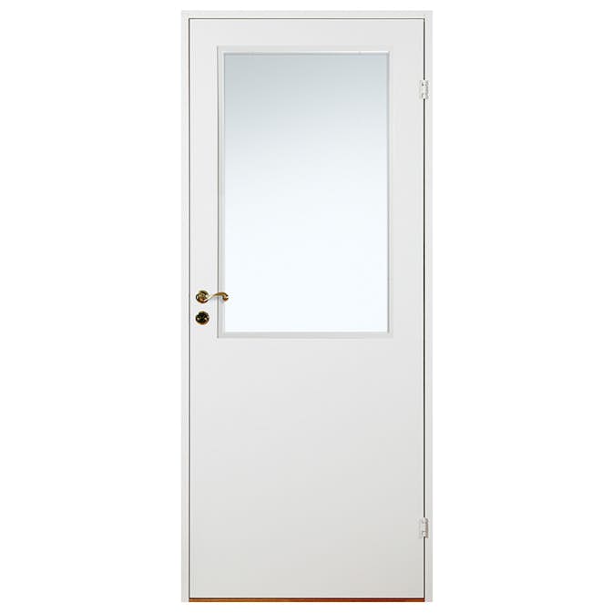 Innerdörr Diplomat Lättdörr G21 Vit Slät Klarglas