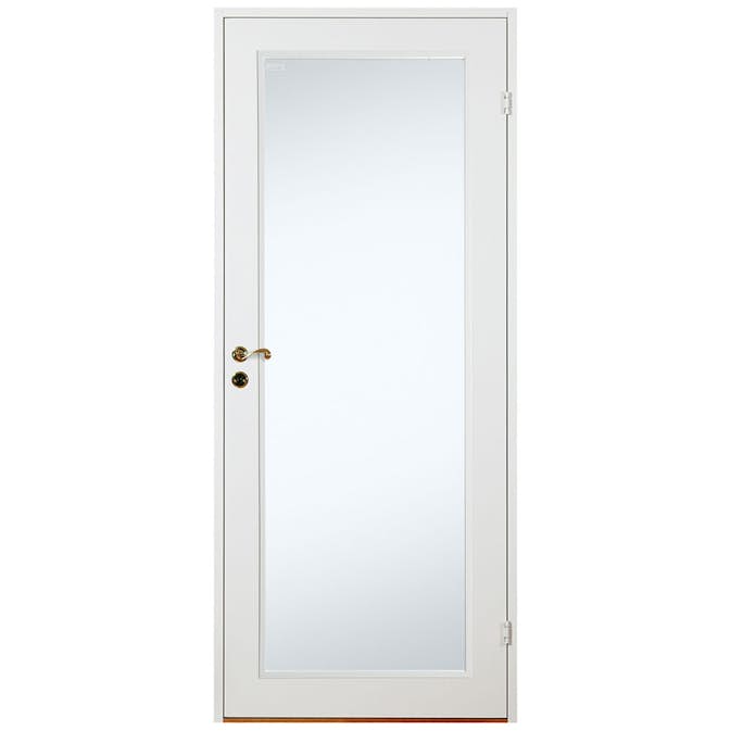 Innerdörr Diplomat Lättdörr Vit Slät Klarglas Helglas