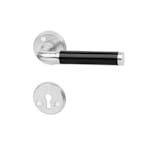 Innerdörrhandtag Habo A383 Svart/Borstad Krom