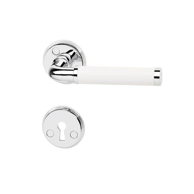 Innerdörrhandtag Habo A384 Vit/Krom