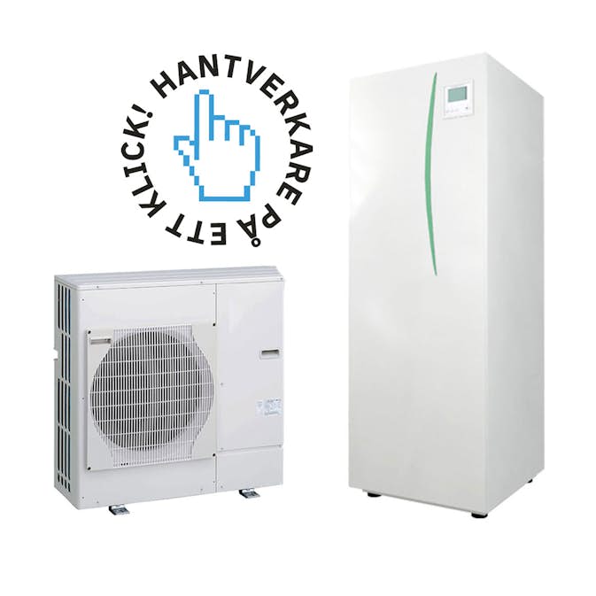 Installation Luft-/Vattenvärmepump med ROT
