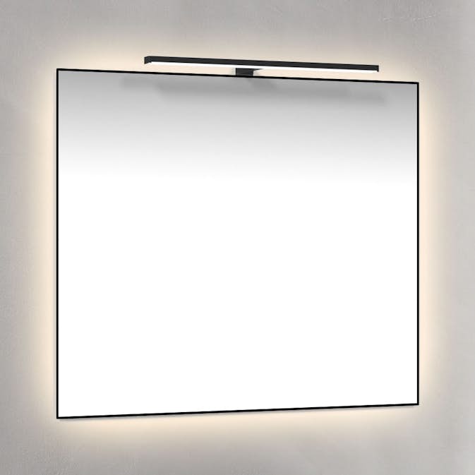 Spegel Macro Design Crown Ambilight T-belysning Med Ram