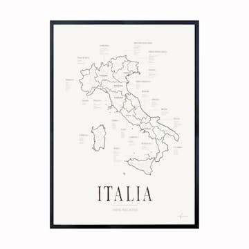 Poster Corkframes Vinkarta Italien
