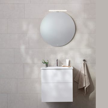 Möbelpaket Miller Badrum New York med Edge Tvättställ och Ambient Spegel