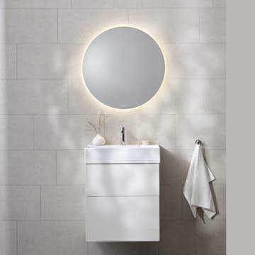 Möbelpaket Miller Badrum New York med Bloc Tvättställ och Ambient Spegel