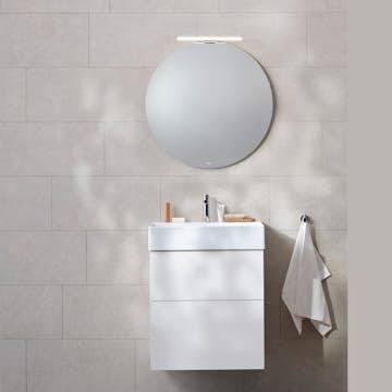 Möbelpaket Miller Badrum New York med Edge Tvättställ och Spegelskåp