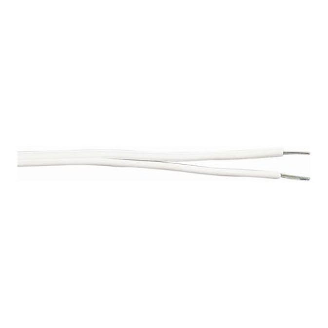 Kabel Malmbergs EKU 2x0,7 Vit