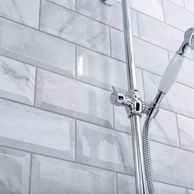 Kakel Lhådös Biselado 10x20 cm Marmorerad