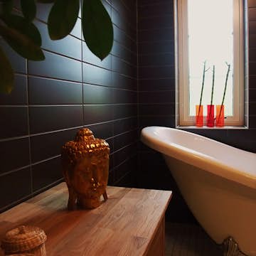 Kakel Lhådös Coco Svart Matt 10x40 cm