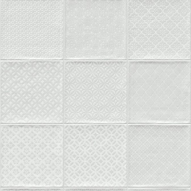 Kakel Vives Bugis Vit 20x20 cm