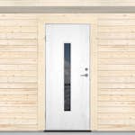 Kallförrådsdörr Sveadörren Avlångt Fönster Grundmålad