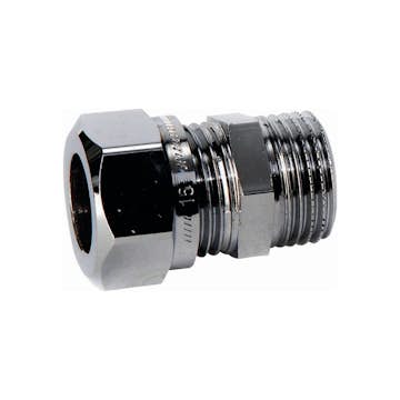 Klämringskoppling Vatette Rak Utvändig Förkromad