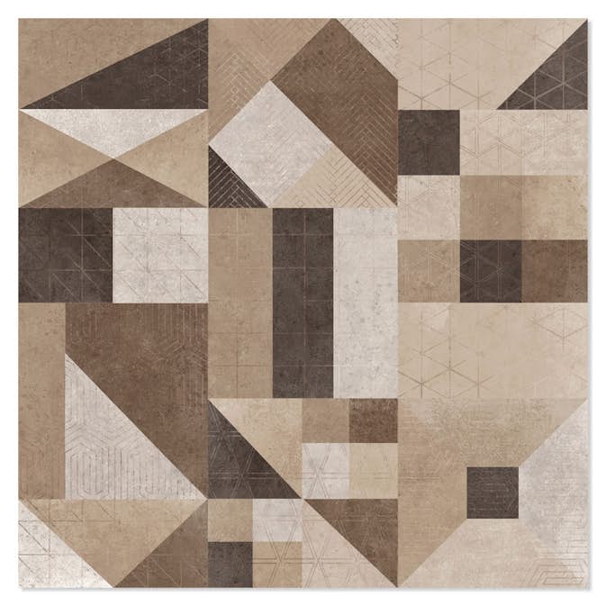 Dekor Hill Ceramic Core Flerfärgad Matt-Relief Mönstrad Rak 60x60 cm