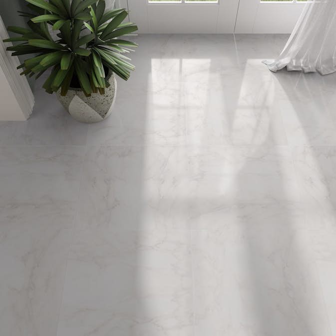 Marmor Klinker Crystal Hill Ceramic Vit 45x45 cm Blank