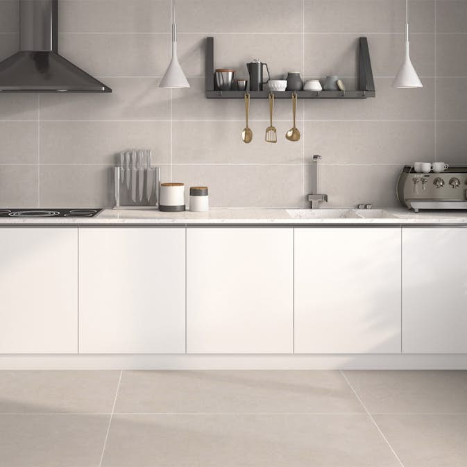 Kakel Hill Ceramic Kalksten Beige Matt Rund 25x75 cm
