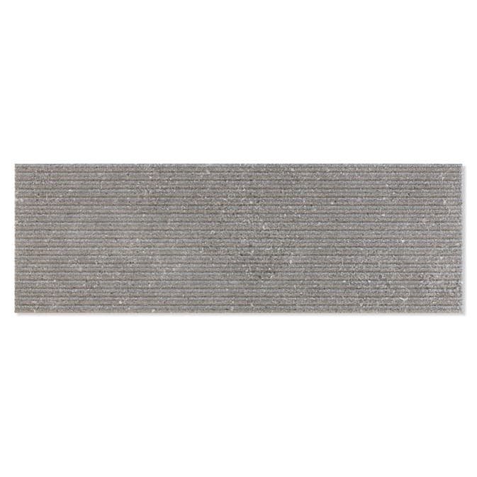 Dekor Hill Ceramic Kalksten Grå Matt Relief Rund 25x75 cm