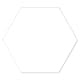 Klinker Hill Ceramic Hexagon Basic Hex 25 Vit 25x22 cm
