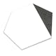 Klinker Hill Ceramic Hexagon Peak Vit 25x22 cm