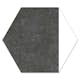 Klinker Hill Ceramic Hexagon Peak Svart 25x22 cm