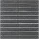 Klinker Arredo Quartz Svart Mosaic 3x15 cm