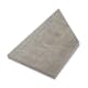 Uteklinker Bricmate Z Limestone Grey Pool Inner Corner Left 30x60 cm