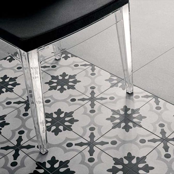 Klinker Fioranese Cementine Black & White nr. 2 20x20 cm