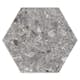 Klinker Hill Ceramic Terrazzo Retro Hex Grå 22x25 cm