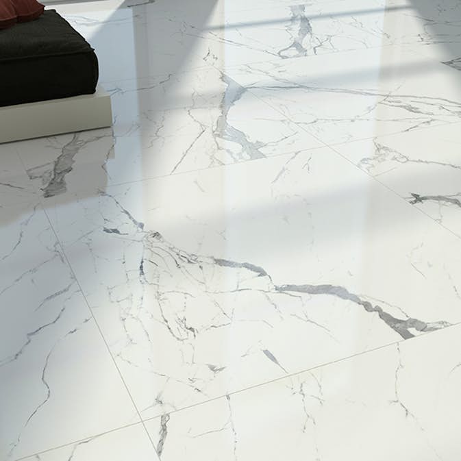 Klinker Lhådös Royal Marble Statuario Blank 60x60 cm