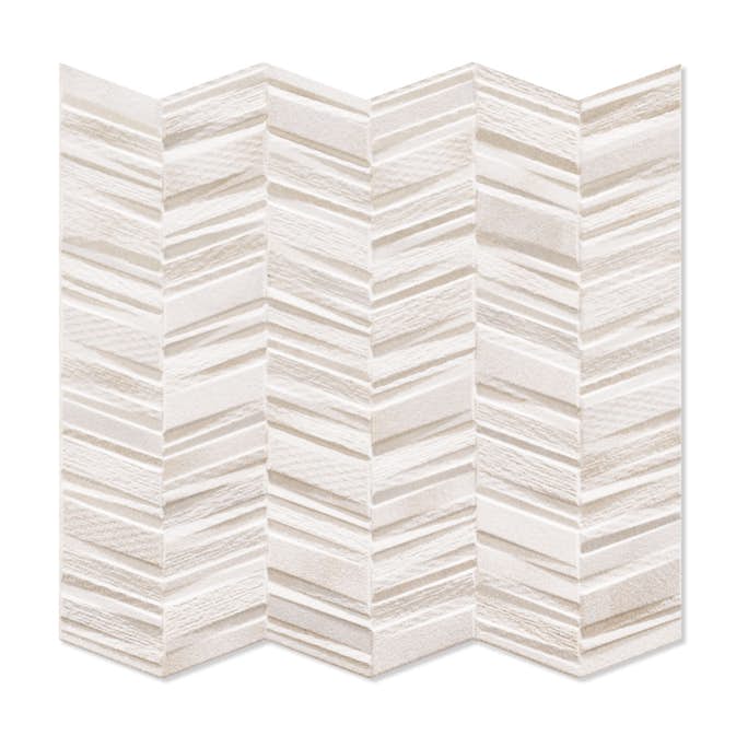 Klinker Chevron Hill Ceramic Vit 44x44 cm Matt