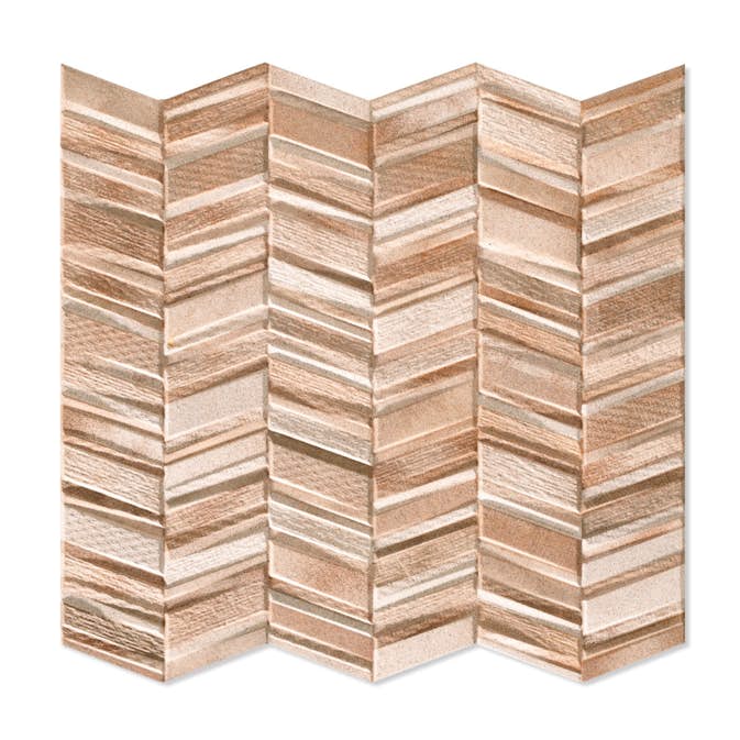 Klinker Chevron Hill Ceramic Brun 44x44 cm Matt
