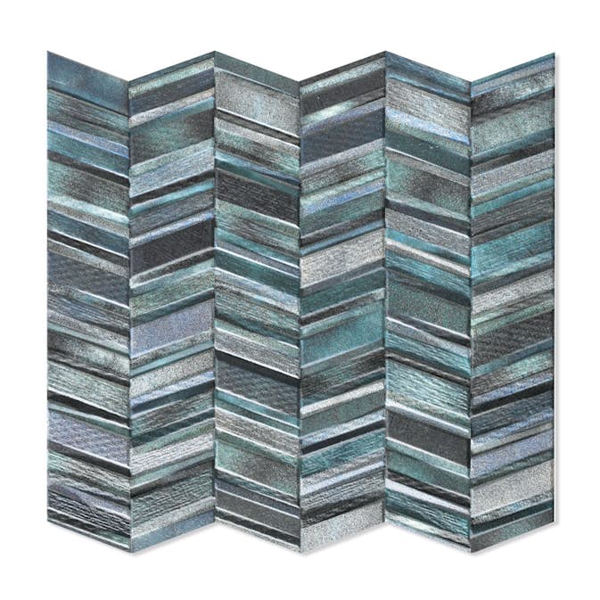 Klinker Chevron Hill Ceramic Grå 44x44 cm Matt