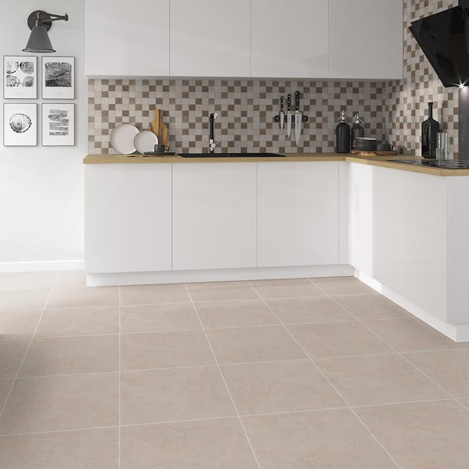 Klinker Hill Ceramic Tekno Beige Frostsäker 45x45 cm