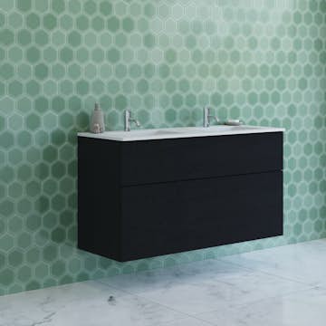 Tvättställsskåp Dansani Luna Minore Dubbel