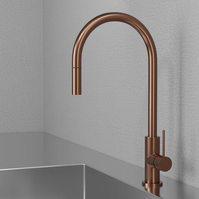 Köksblandare Scandtap Steel Accent med Utdragbar Pip