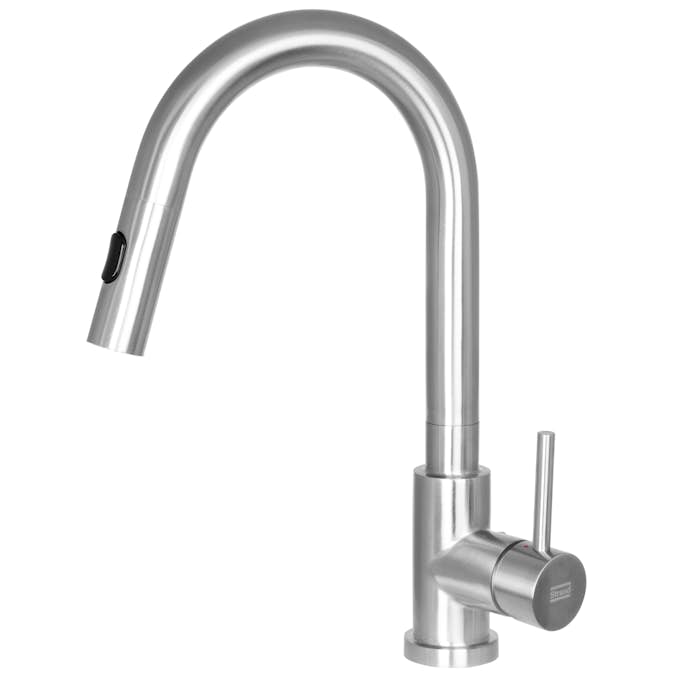 Köksblandare Strand Stainless Solid SO-1504 med Utdragbar Pip